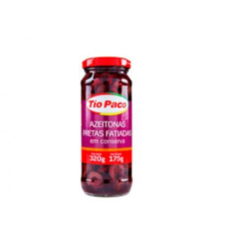 AZEITONA TIO PACO PRETA FATIADA 12X175G