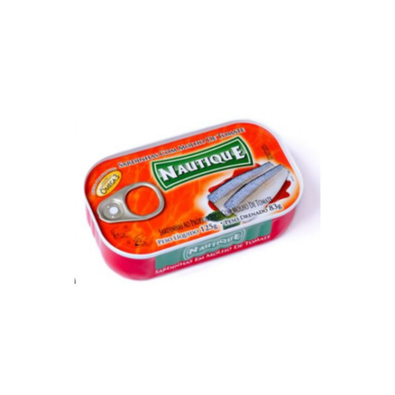 SARDINHA MOLHO DE TOMATE NAUTIQUE 50X125GR
