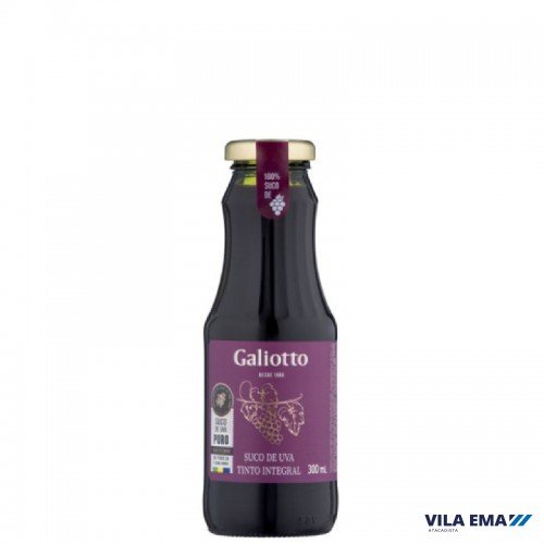 SUCO DE UVA TTO INTEGRAL GALIOTTO 12X300ML