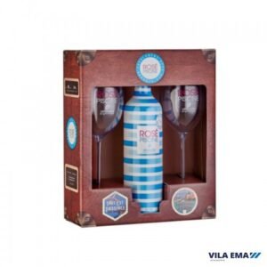 020036-0.jpg Vinho Rosé Piscine Francês 750ml com Taças Acrílicas