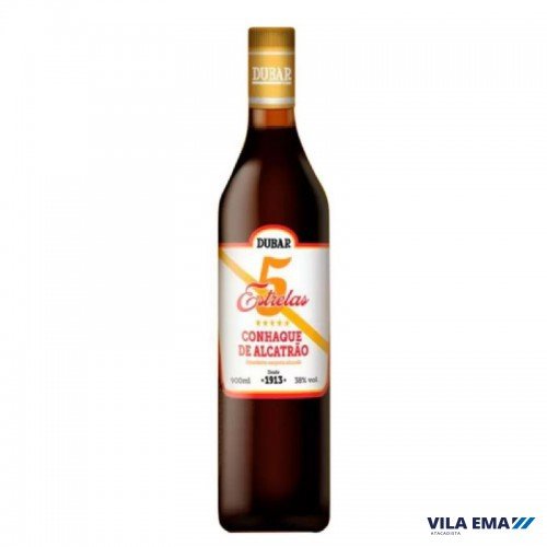 CONHAQUE DE ALCATRAO DUBAR 5 ESTRELAS 12X900ML
