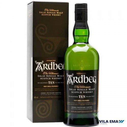 WHISKY SINGLE MALT ARDBEG 10 ANOS 6X750ML