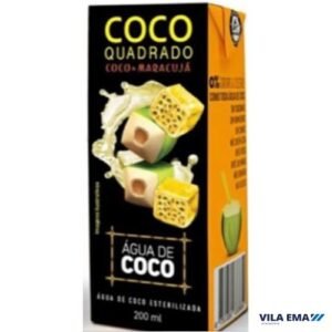 AGUA DE COCO COCO QUADRADO MARACUJA 27X200ML