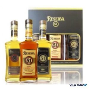 KIT CACHACA 51 RESERVA MINIATURA 3X200ML