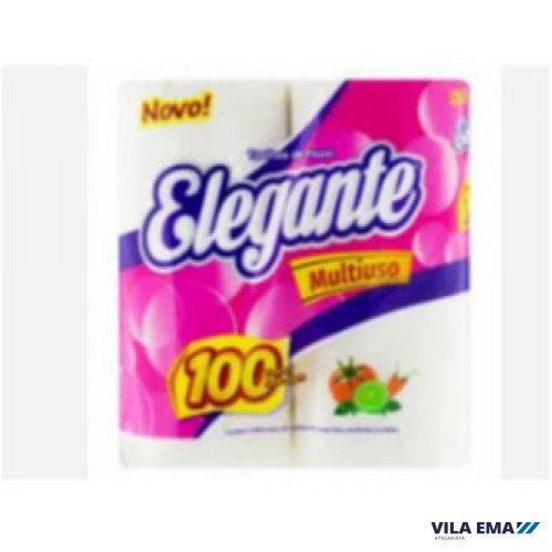 PAPEL TOALHA ELEGANTE 12X2 ROLOS 100 FOLHAS