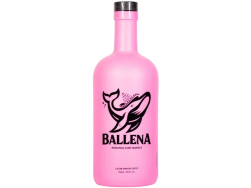 LICOR BALLENA MORANGO COM TEQUILA 6X750ML
