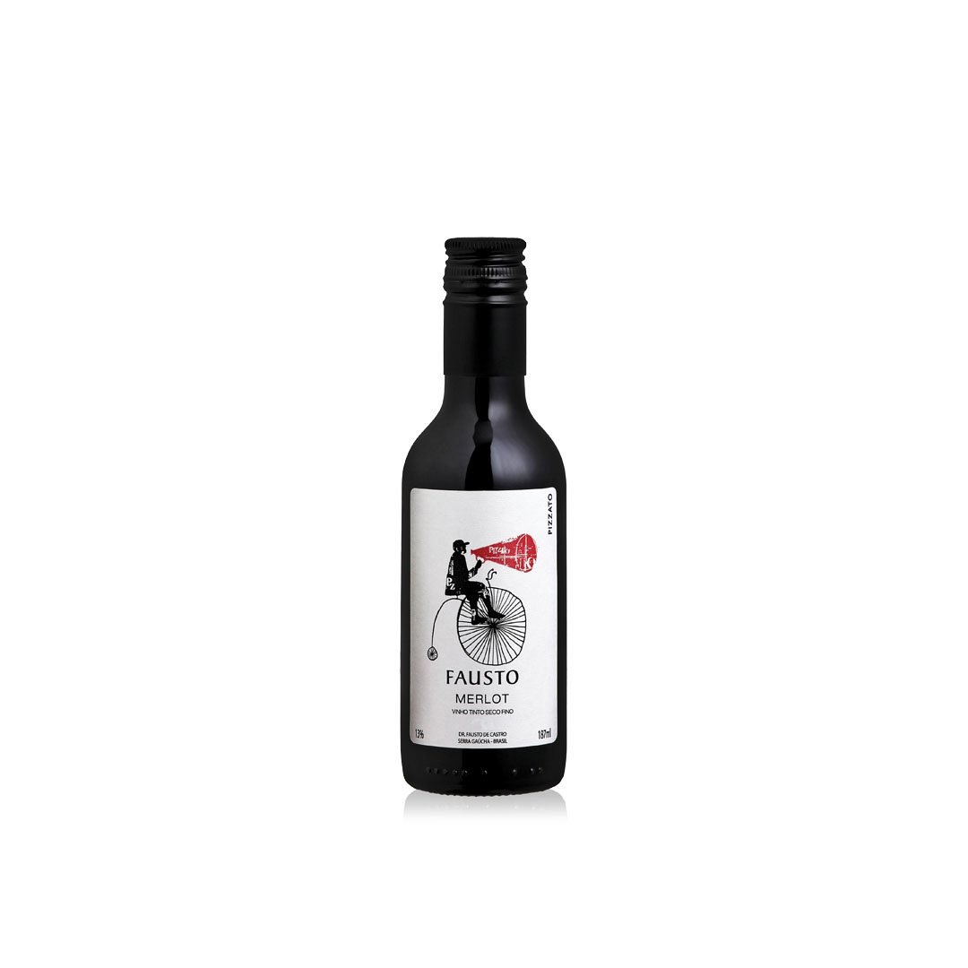 VINHO FAUSTO MERLOT 24X187ML