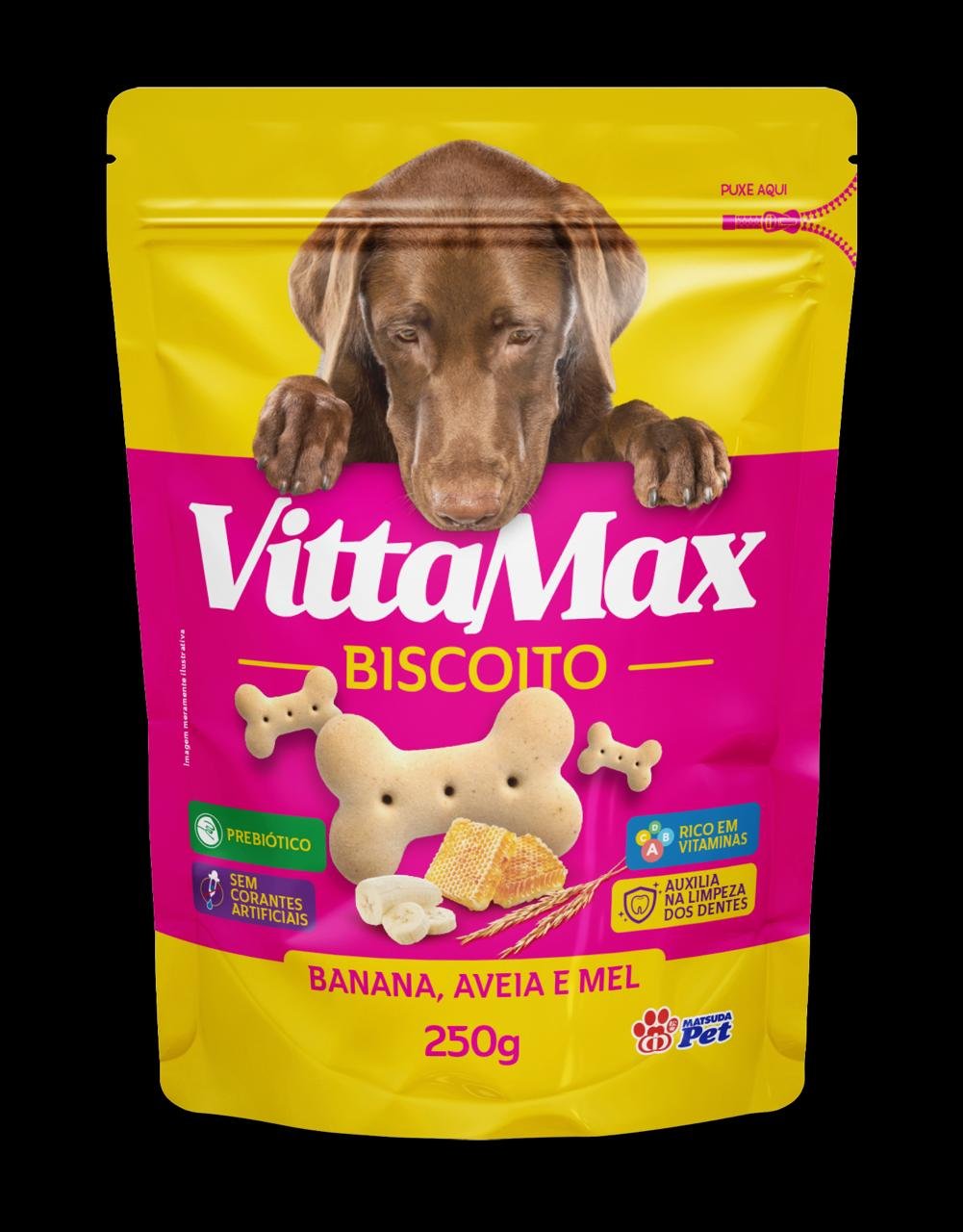 BISCOITOS VITTAMAX BANANA AVEIA MEL 16X250G