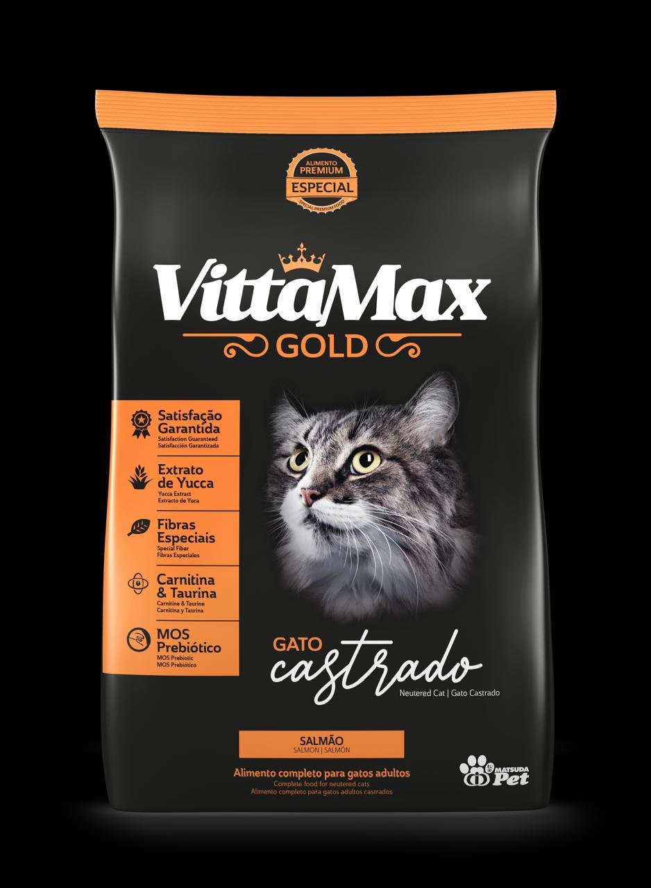 VITTAMAX GATO CASTRADO SALMÃO 10X1KG