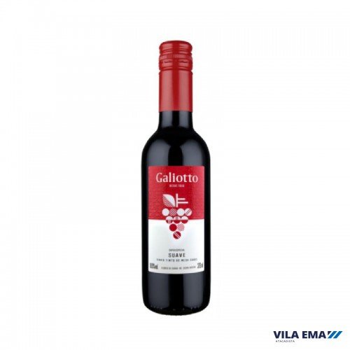 Vinho Galiotto Tinto Suave 375ml
