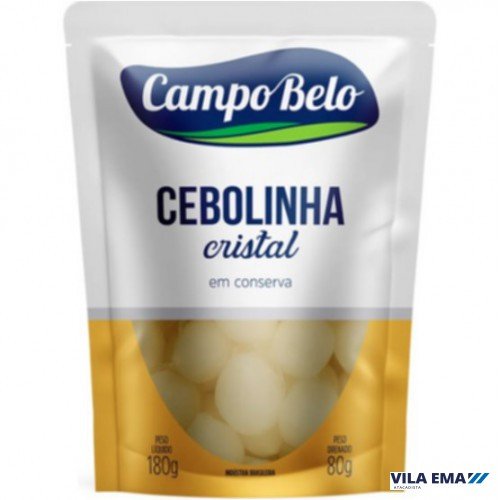 CEBOLINHA CRISTAL EM CONSERVA CAMPO BELO SACHE 30X80G