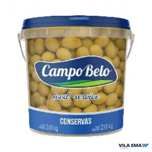 AZEITONA INTEIRA VERDE MEDIA CAMPO BELO 6X2KG  BALDE
