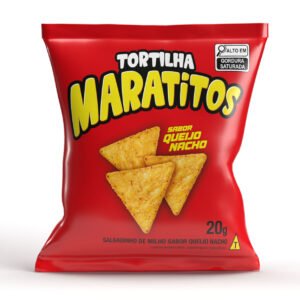 SALGADINHO MARATITOS QUEIJO NACHO 60X20G