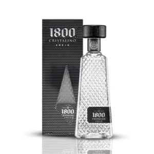 TEQUILA MEX 1800 CRISTALINO 700ML+ 1 COPO (CX C/6)
