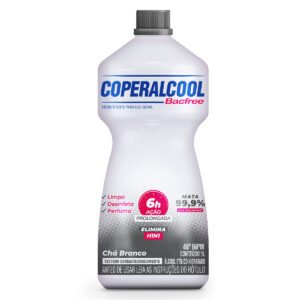 348 ALCOOL ETILICO 46 INPM COPERALCOOL BACFREE CHA BRANCO 12X1L