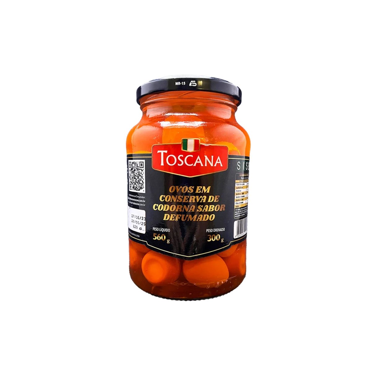 OVOS DE CODORNA SABOR DEFUMADO TOSCANA 15X540G
