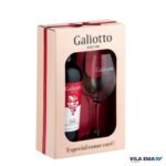 KIT VINHO GALIOTTO TTO SUAVE 750ML + TAÇA