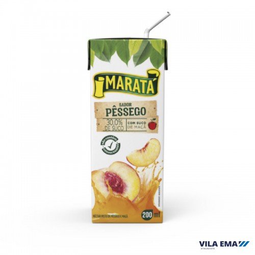 NECTAR DE PESSEGO MARATA 27X200ML