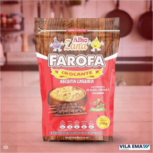 FAROFA CROCANTE ZANA PICANTE 18X300GR