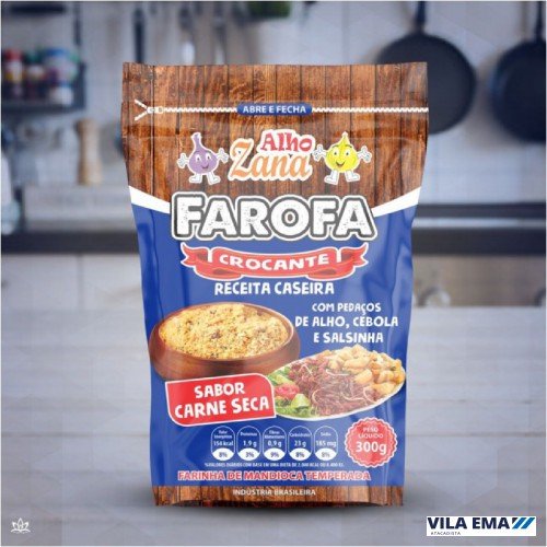 FAROFA CROCANTE ZANA CARNE SECA 18X300GR