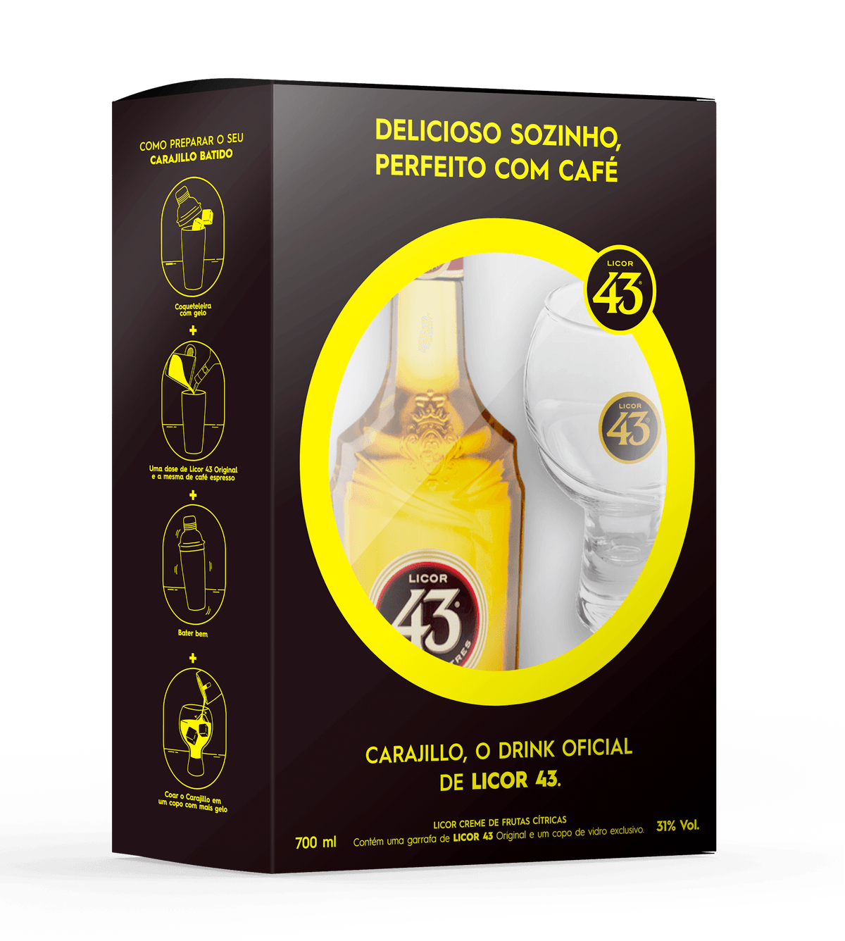 022033-7-3.png KIT: LICOR ESP DIEGO ZAMORA 43 + 1 COPO BALON (CX 6)