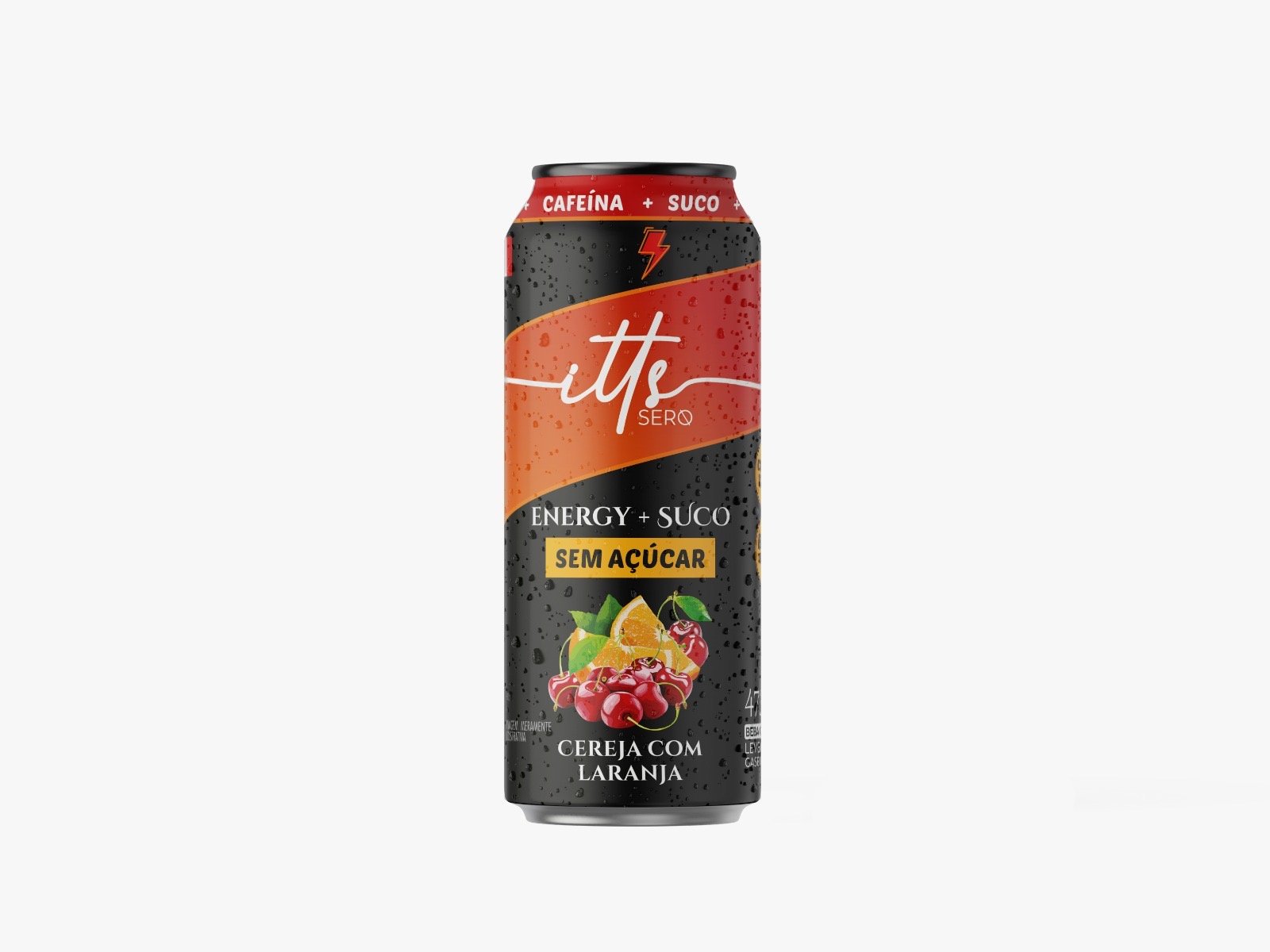 ITTS SERO ENERGY SUCO CEREJA COM LARANJA S/ACUCAR 12X473ML