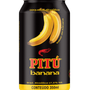 AGUARDENTE PITU BANANA LATA 12X350ML