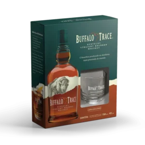 KIT: WHISKY AME BUFFALO TRACE 750ML + 1 COPO (CX 6)