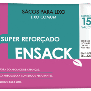ENSACK PRETO LIXO COMUM 110L-75X105CM-15 SACOS