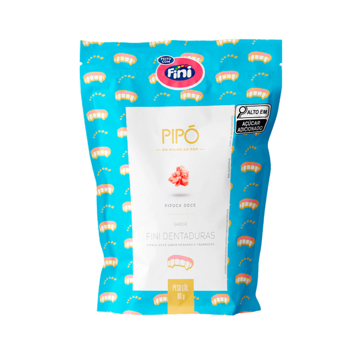SACHE PIPOCA GOURMET DOCE DENTADURA FINI 24X80G
