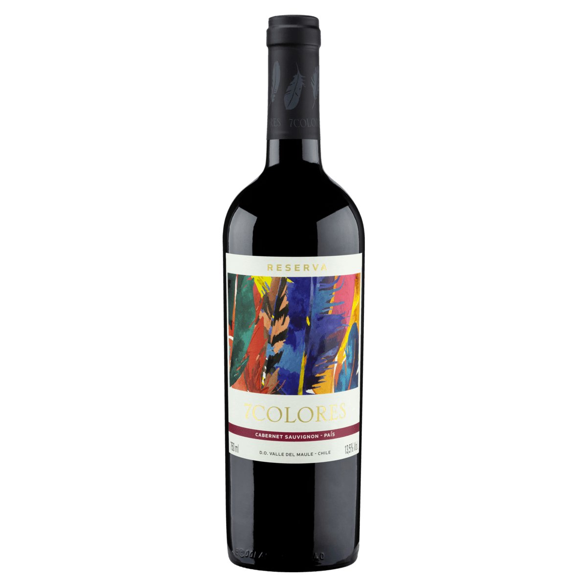 VINHO CHI 7 COLORES RESERVA CAB SAUV PAIS TTO 6X750ML