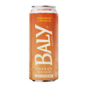 ENERGETICO BALY MORANGO E PESSEGO S/ACUCAR LATA 6X473ML