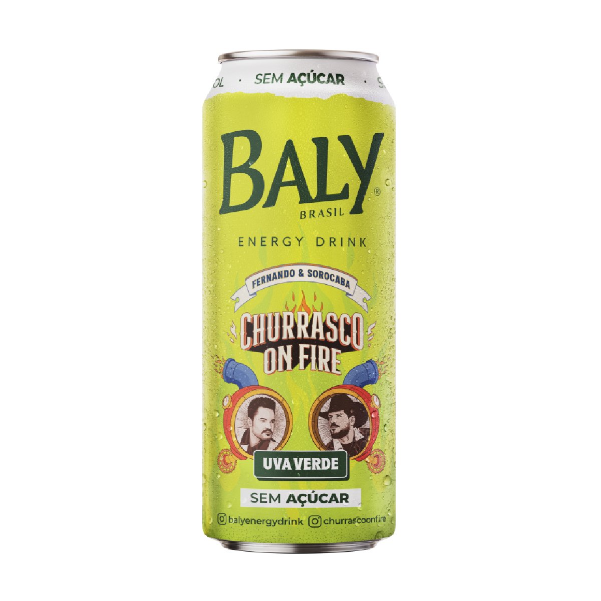 ENERGETICO BALY UVA VERDE S/ACUCAR LATA 6X473ML