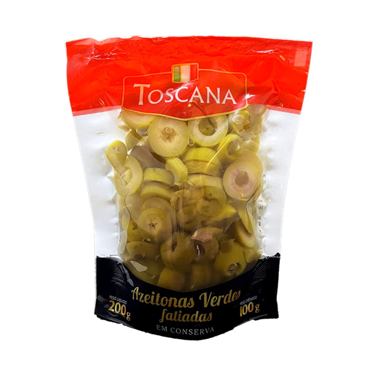AZEITONA TOSCANA VERDE FATIADA 12X200G