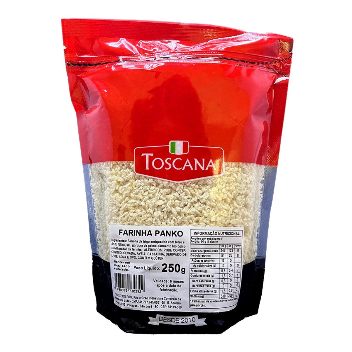 FARINHA PANKO POUCH TOSCANA 20X250G