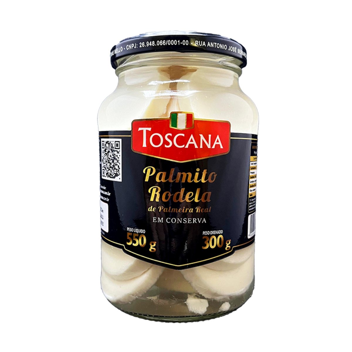 PALMITO PUPUNHA RODELA TOSCANA 15X550G
