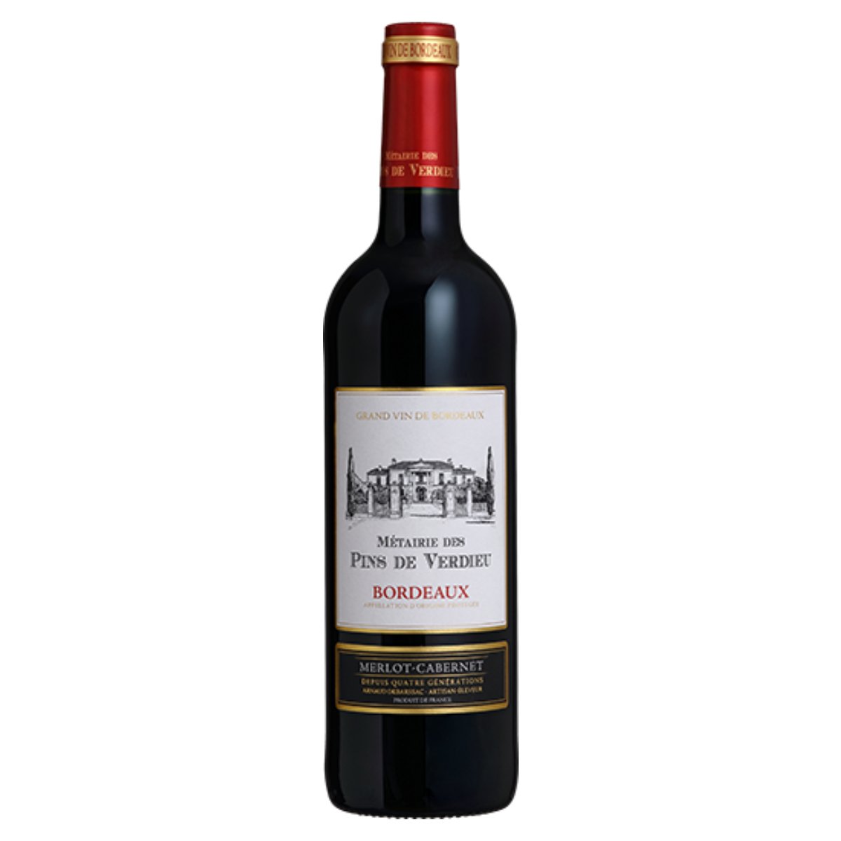 521 V VIGNOBLES VELLAS BORDEAUX METAIRIE DES PINS DE VERDIEU 6X750ML