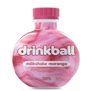 DRINKBALL MILKSHAKE MORANGO 24X300ML
