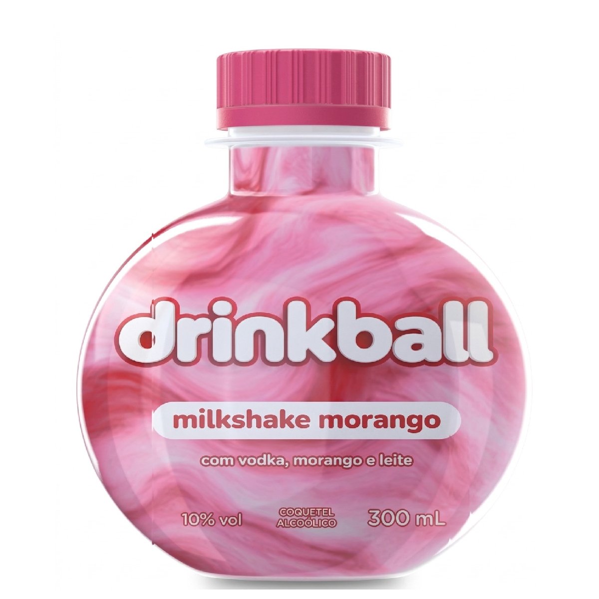 DRINKBALL MILKSHAKE MORANGO 24X300ML