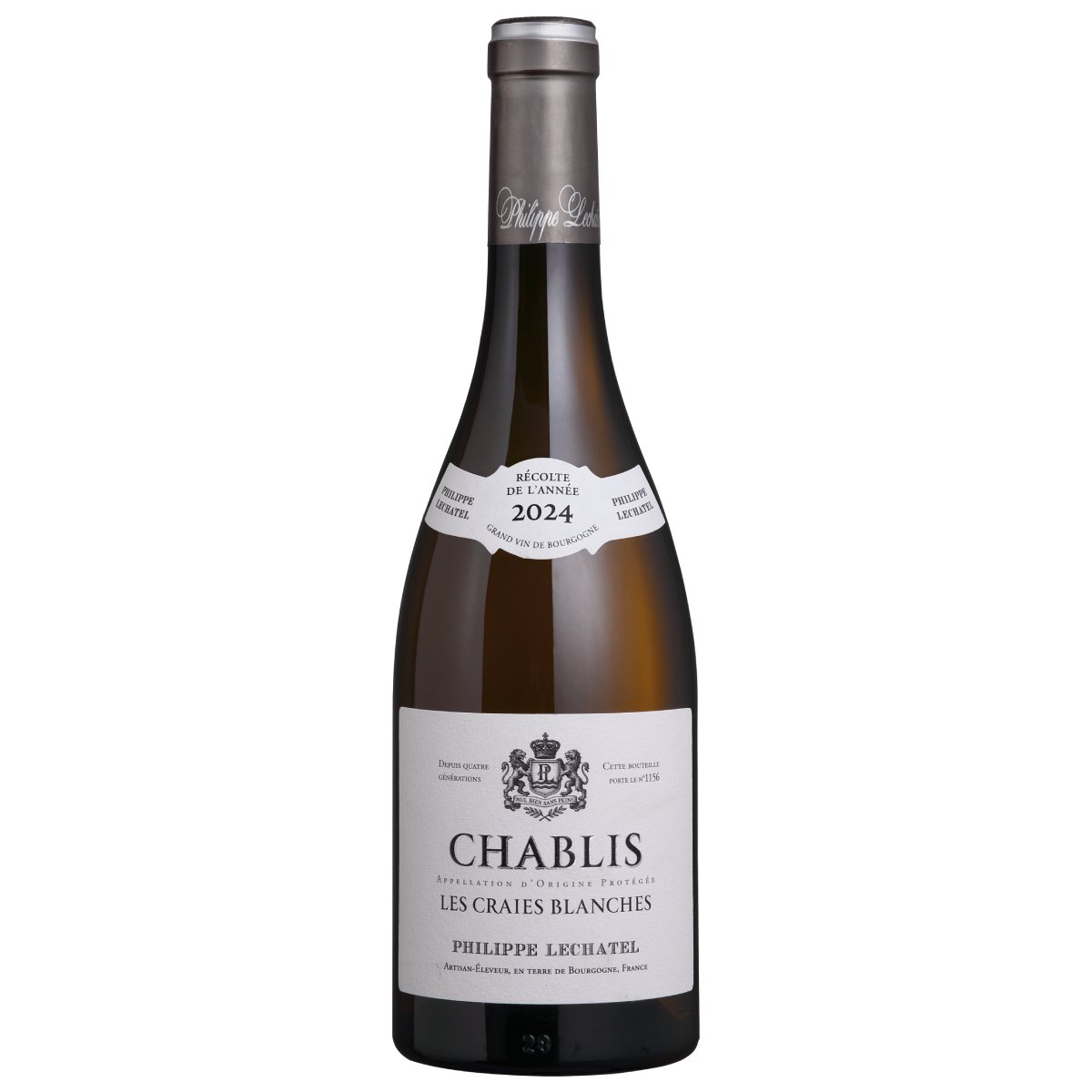 533 V VIGNOBLES VELLAS CHABLIS PHILIPPE LECHATEL LES CRAIES BLANCHES 750ML