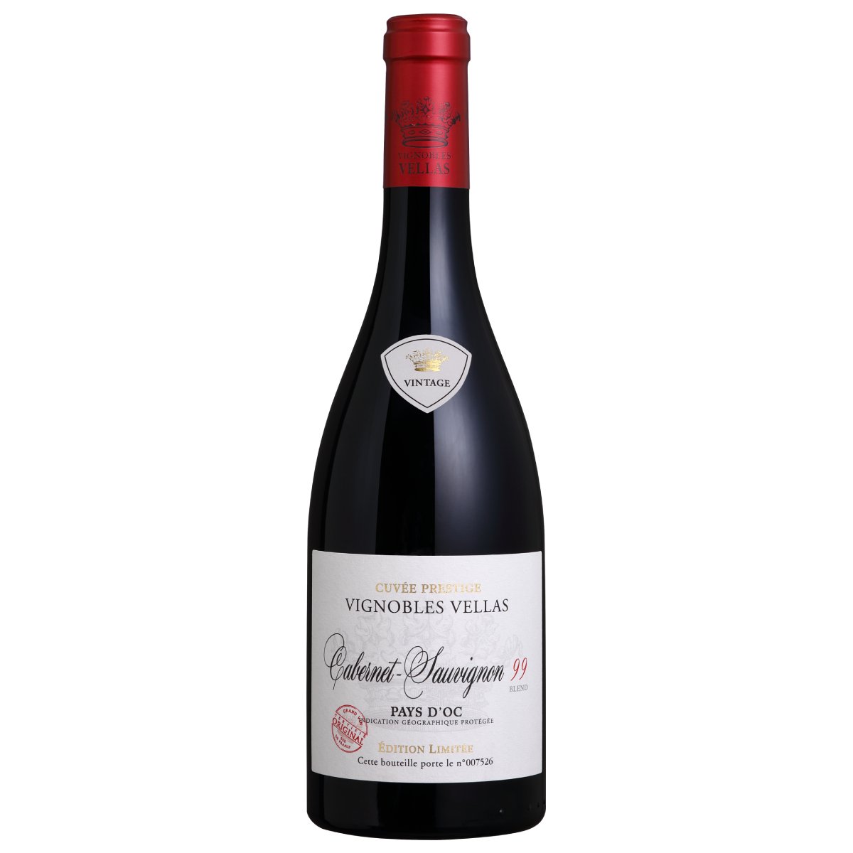 523 V VIGNOBLES VELLAS CUVEE PRESTIGE CABERNET SAUVIGNON 6X750ML