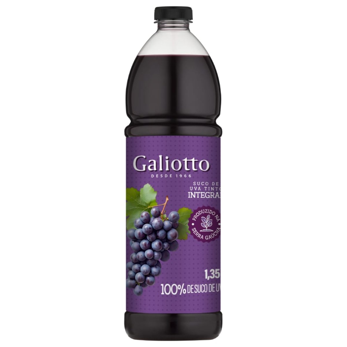 SUCO DE UVA TTO INTEGRAL GALIOTTO PET 6X1,35L