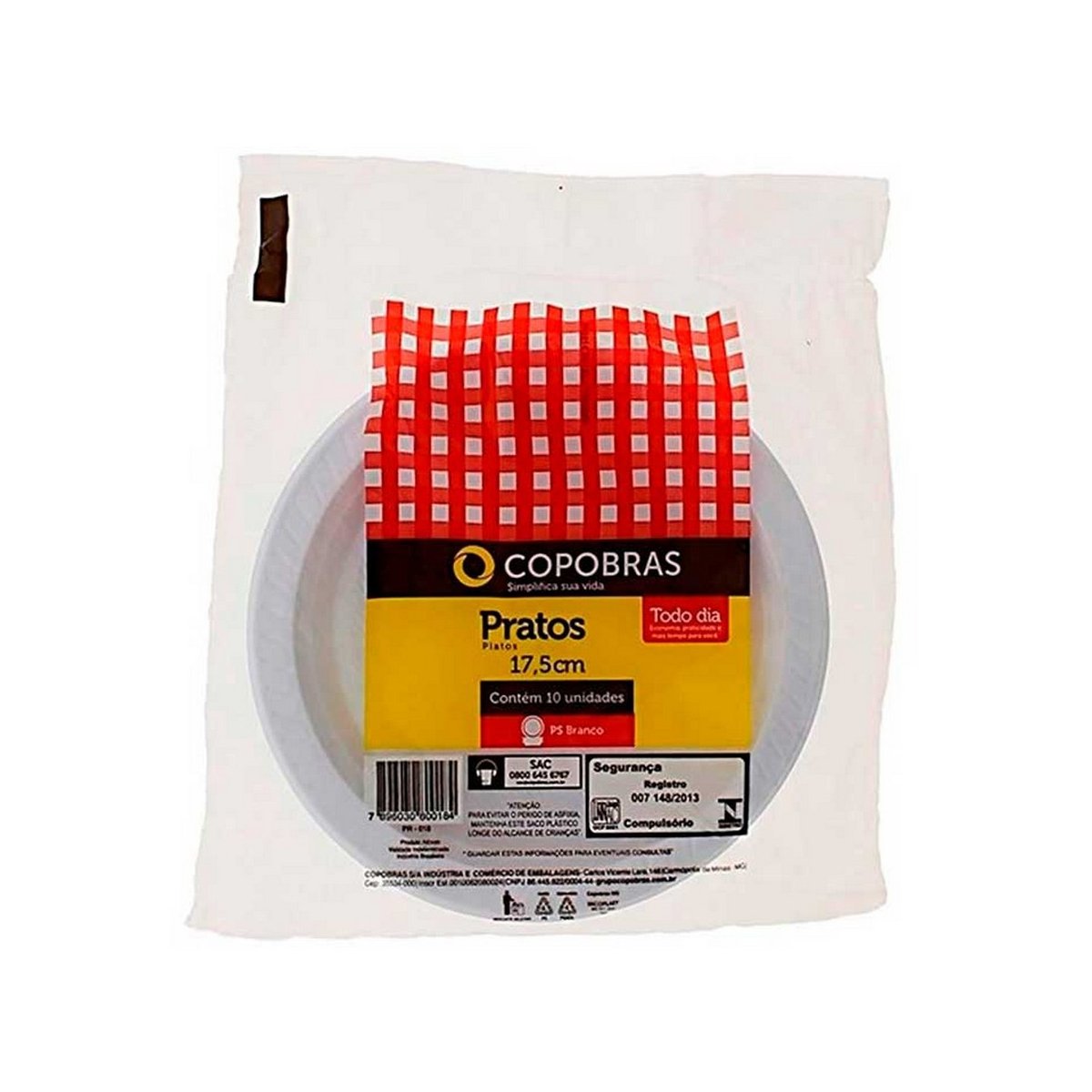 PRATO PLAST 17,5 CM BRANCO PS CX C/500 PRATO PLAST 17,5 CM BRANCO PS CX C/500