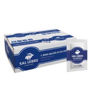 SAL LEBRE REFINADO IODADO SACHE 0,8G - CX 1.000 UNIDADES