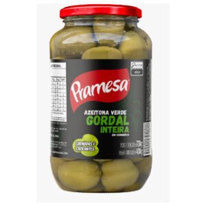 AZEITONA VERDE INTEIRA GORDAL POTE 12X400G PRAMESA