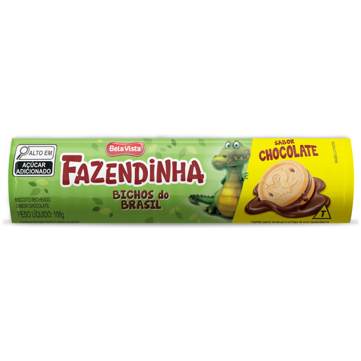 FAZENDINHA BICHOS RECHEADO CHOCOLATE 36X108G