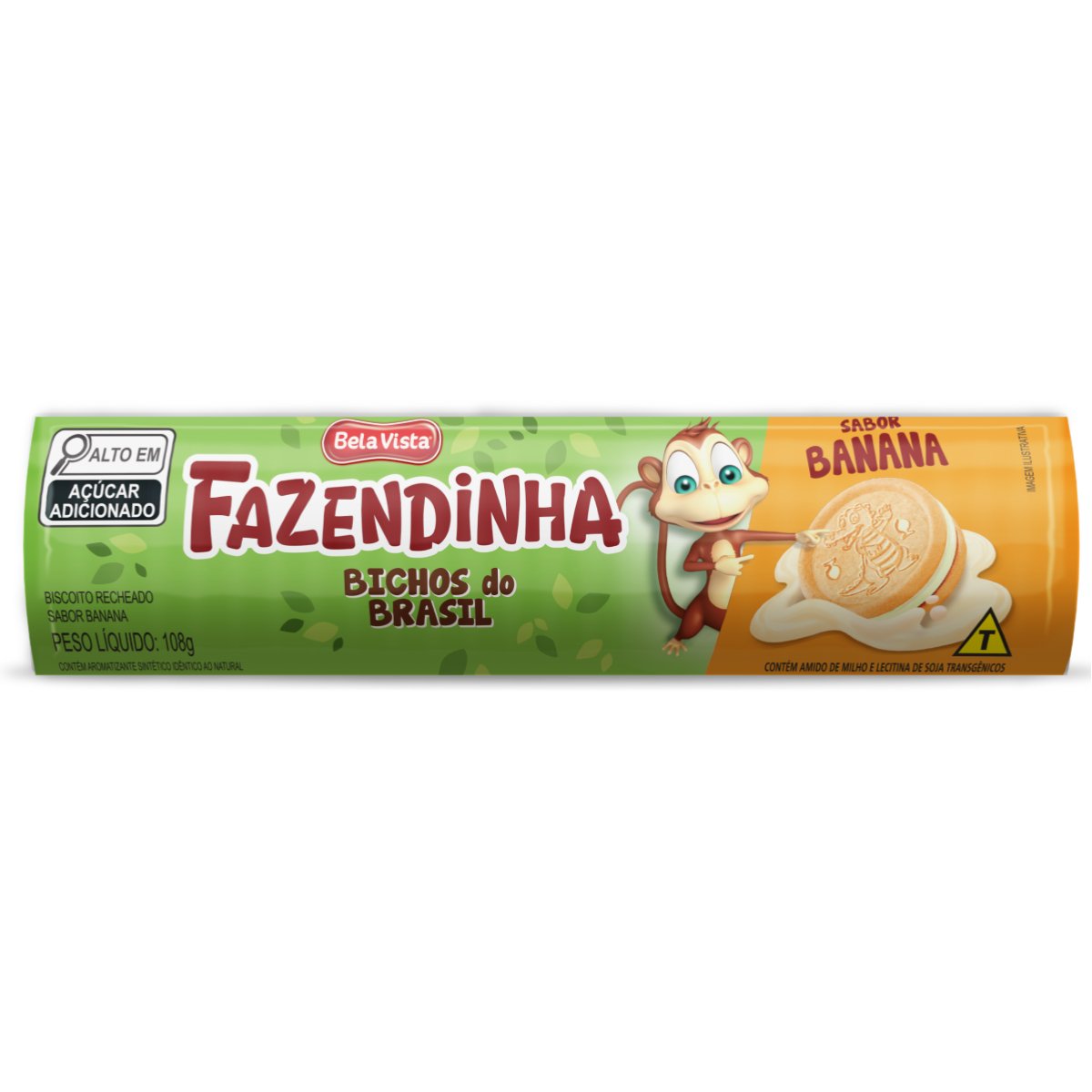 FAZENDINHA BICHOS RECHEADO BANANA 36X108G
