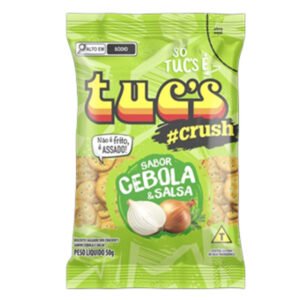 TUC'S DIN CRACKER'S CRUSH CEBOLA E SALSA 48X50G TUC'S DIN CRACKER'S CRUSH CEBOLA E SALSA 48X50G