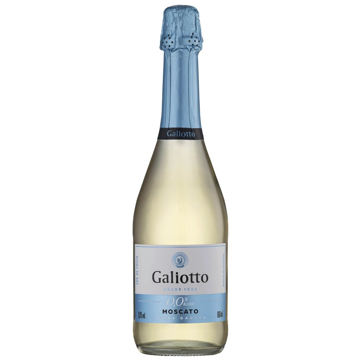 BEB. UVA GASEIFICADA MOSCATO S/ ÁLCOOL GALIOTTO 12X600ML