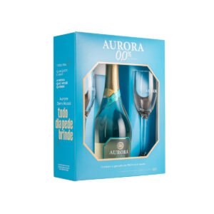KIT ESPUMANTE AURORA ZERO ALCOOL BCO C/2 TACAS 750ML KIT ESPUMANTE AURORA ZERO ALCOOL BCO C/2 TACAS 750ML